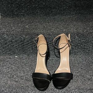 a new day Black Ankle Strap Heels